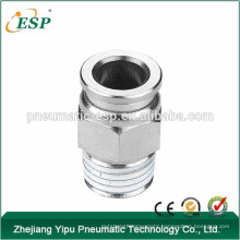ESP high quality male female straight plastic air tube fittings with brass sleeve